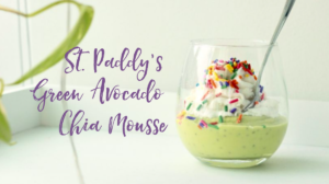 St. Paddy's Green Avocado Chai Mousse