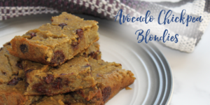 Chickpea Avocado Blondies