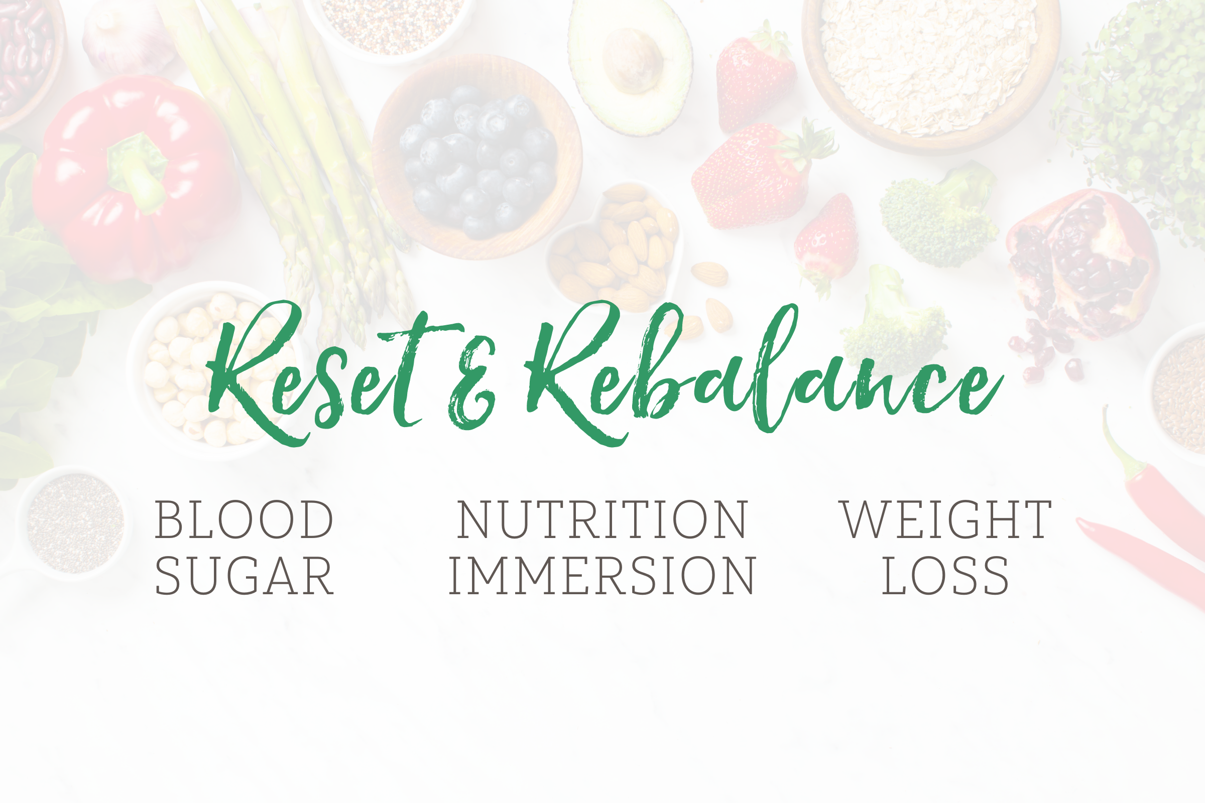 Reset & Rebalance Reset & Rebalance